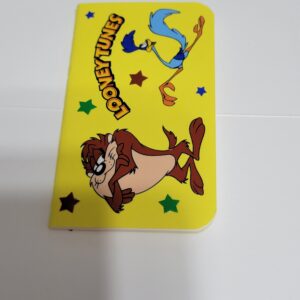 Yellow Tiny Notebook with Loony Tunes