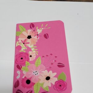 Pink Tiny Notebook with Flowers