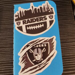 Blue Tiny Notebook with Raiders