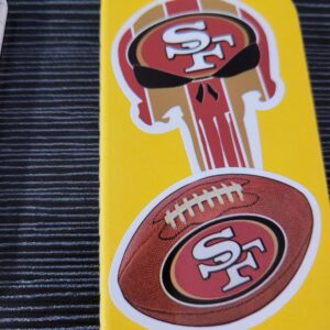Yellow Tiny Notebook with SF Football