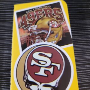 Yellow Tiny Notebook with SF Football