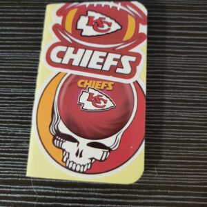 Brown Tiny Notebook with Chiefs Football