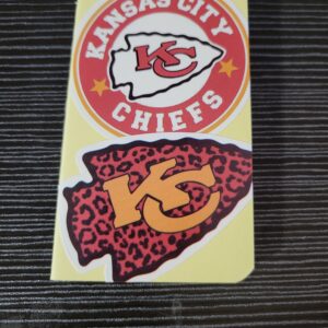 Brown Tiny Notebook with Chiefs Football