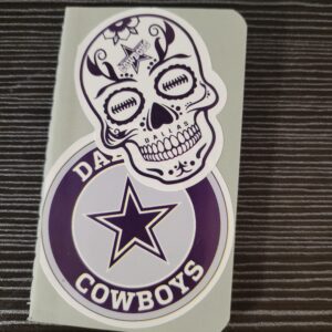 Grey Tiny Notebook with Cowboys Football