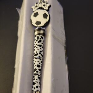 Black and White Soccer Ball Pen