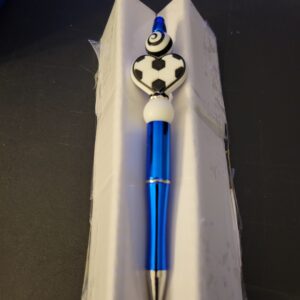 Blue Soccer Pen