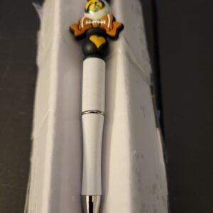 Black and White Hawkeye Pen with a Bow