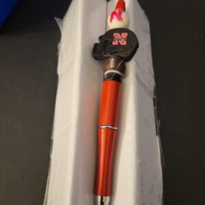 Black Helmet Cornhusker Pen with Football