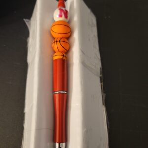 Red Cornhusker Basketball Pen