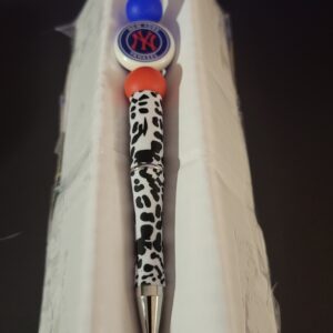 Zebra Print Yankee Baseball Pen