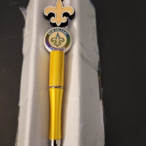 Yellow Multi-Beaded Saints Pen