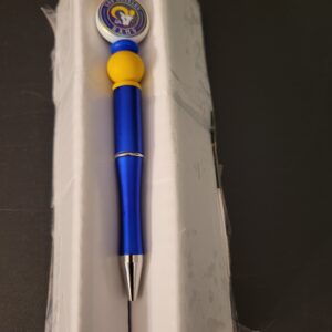 Gold Beaded Rams Pen