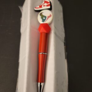 Red Texans Pen with Shoe