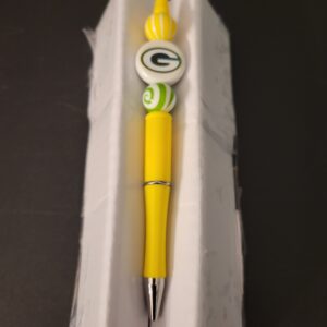 Green and White Swirl Packers Pen