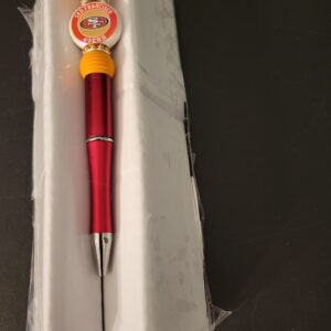 Red, Brown, and White 49er's Pen