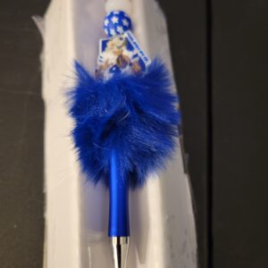Fuzzy Blue and White Star Cowboys Pen