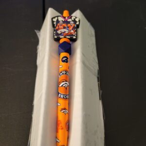 Orange Wrap Bronco's Jersey Pen