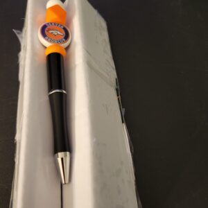 Orange and Black Broncos Pen