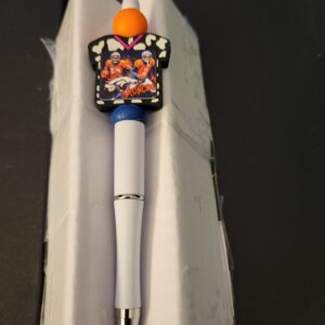 Orange, Blue and White Broncos Jersey Pen