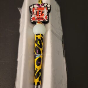 Yellow and Black Animal Print Bengals Jersey Pen