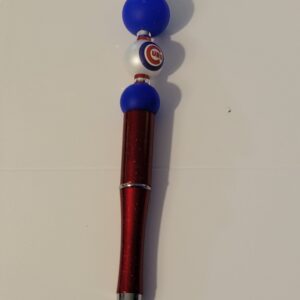 Red, White and Blue Beaded Cubs Pen