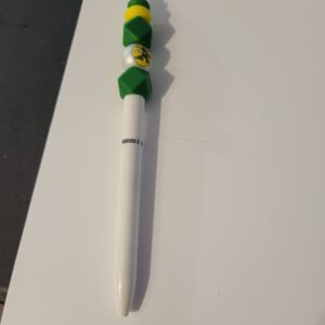 Green and Yellow A's Pen