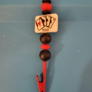 Red Clip with Cards and Bad Words