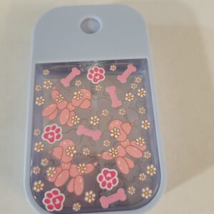 Blue Spray Bottle with Pink Balloon Dog