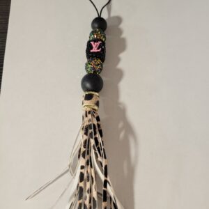 Black and Pink Hanger with Tassel