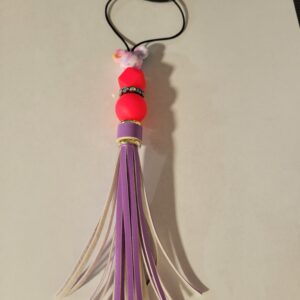 Hot Pink and Purple Hanger with Tassel
