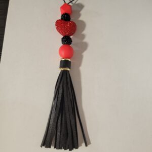Black and Red Hanger with Tassel